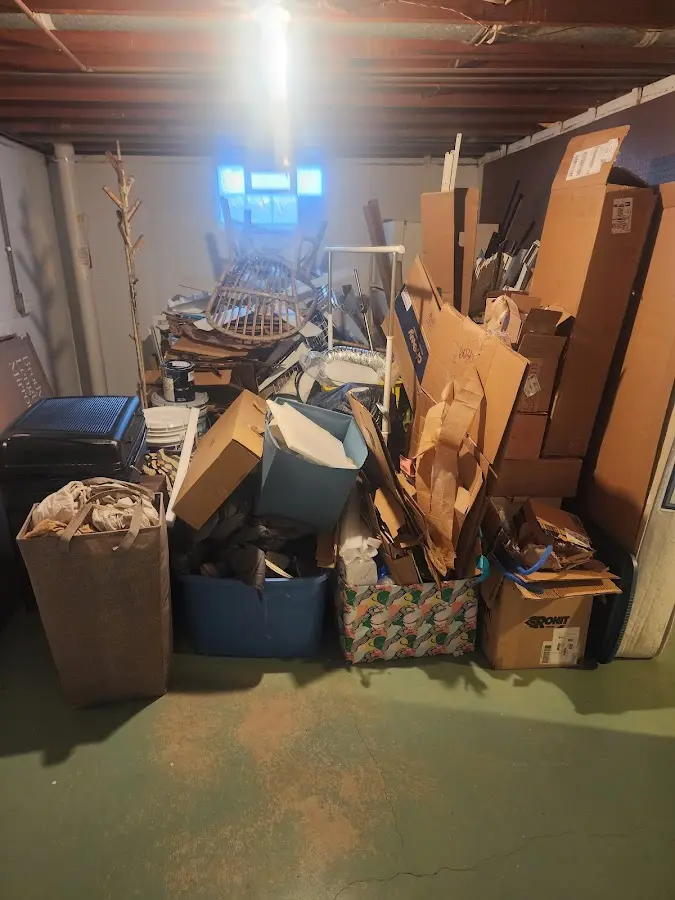 Roll-off dumpster container at job site for Roll Off Dumpster Rental in Shrewsbury